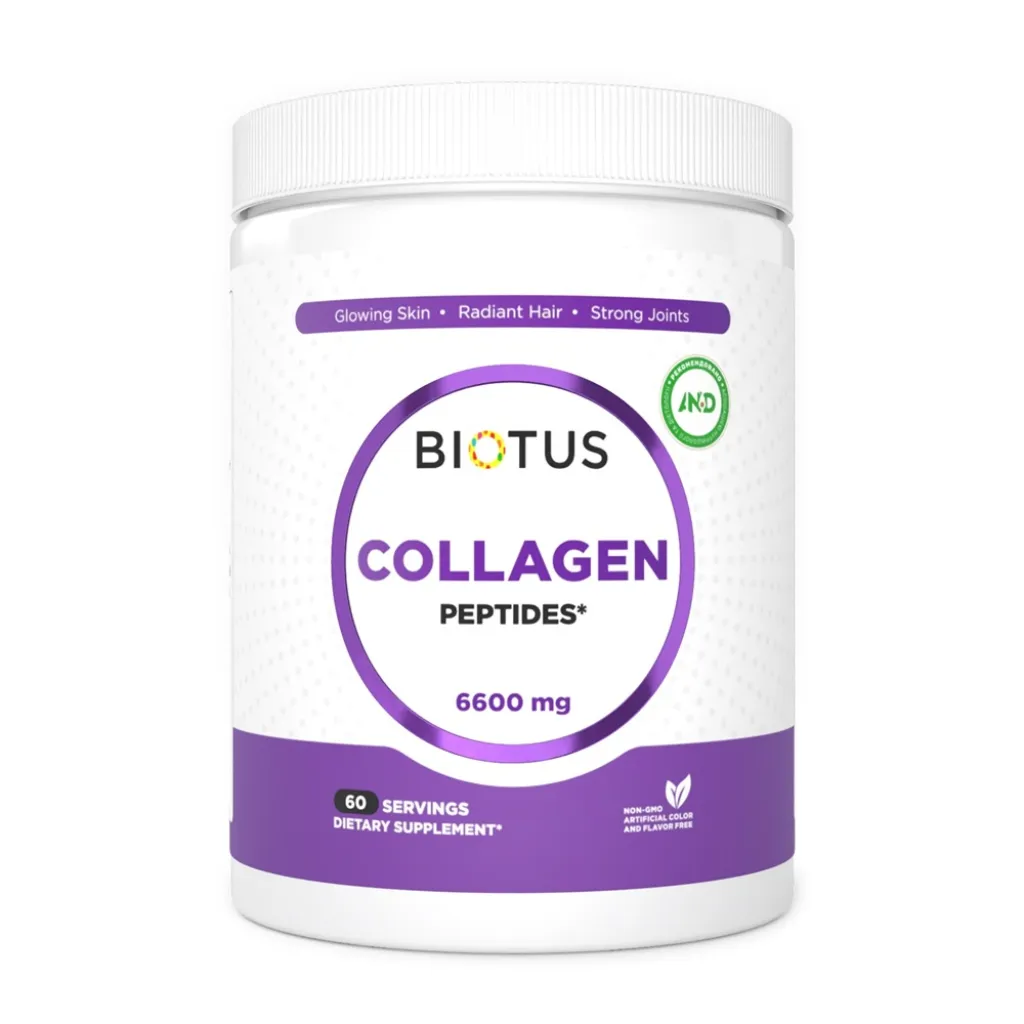 Пептиди колагену, тип 1 та 3, Biotus CollagenPeptides, 6600 мг Пептиди колагену, тип 1 та 3, Biotus CollagenPeptides, 6600 мг