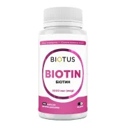 Біотин, Biotus Biotin 5000/10000 мкг, 100 капсул Біотин, Biotus Biotin 5000/10000 мкг, 100 капсул