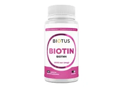 Біотин, Biotus Biotin 5000/10000 мкг, 100 капсул Біотин, Biotus Biotin 5000/10000 мкг, 100 капсул