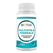 Мультивітаміни та мінерали, Multivits and Minerals, Biotus, 120 таблеток