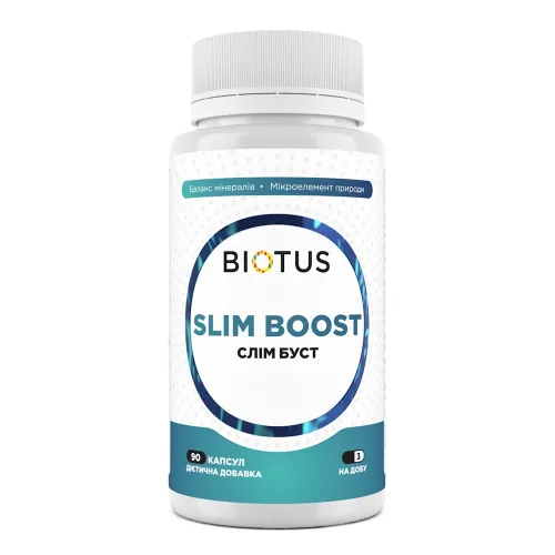 Слім Буст, Biotus Slim Boost, комплекс для схуднення, 90 капсул - Фото№1