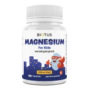 Магній для дітей, Biotus Magnesium For Kid's 250 мг, 60 таблеток