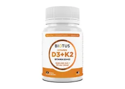 Вітамін D3+К2, Biotus Vitamin D3+K2, 5000 МО/50 мкг Вітамін D3+К2, Biotus Vitamin D3+K2, 5000 МО/50 мкг