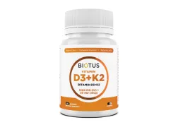 Вітамін D3+К2, Biotus Vitamin D3+K2, 1000 МО/50 мкг Вітамін D3+К2, Biotus Vitamin D3+K2, 1000 МО/50 мкг