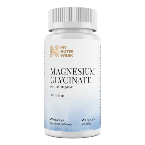 Магній гліцинат, Magnesium Glycinate, My Nutrі Week - Фото№1
