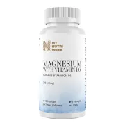 Магній з вітаміном В6, Magnesium with Vitamin B6, My Nutri Week 399 мг, 150 капсул Магній з вітаміном В6, Magnesium with Vitamin B6, My Nutri Week 399 мг, 150 капсул