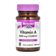 Вітамін А Bluebonnet Nutrition Vitamin A 3000 mcg (10,000 IU), 100 капсул