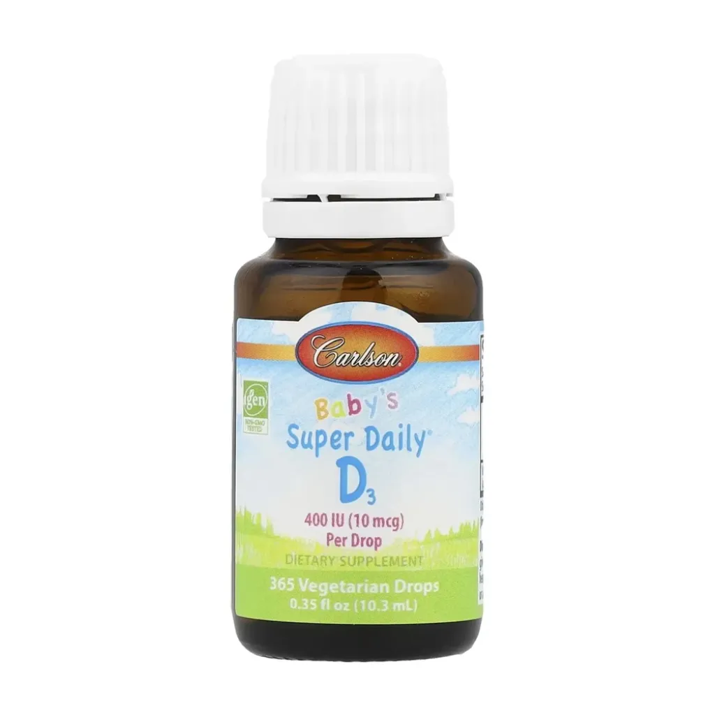 Витамин Д Carlson Labs Super Daily D3 for Baby 400IU, 365 капель Витамин Д Carlson Labs Super Daily D3 for Baby 400IU, 365 капель