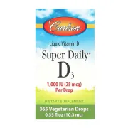 Вітамін Д  Carlson Laboratories Super Daily D3 1000IU, 10.3 мл