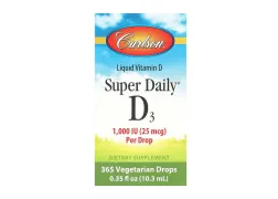 Вітамін Д  Carlson Laboratories Super Daily D3 1000IU, 10.3 мл