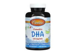 Риб'ячий жир для дітей Carlson Labs Kids Chewable DHA, 180 капсул