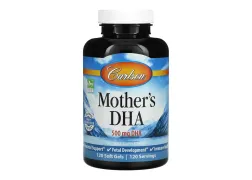 Дієтична добавка для вагітних та годуючих мам Carlson Labs Mother's DHA 500 мг, 120 капсул