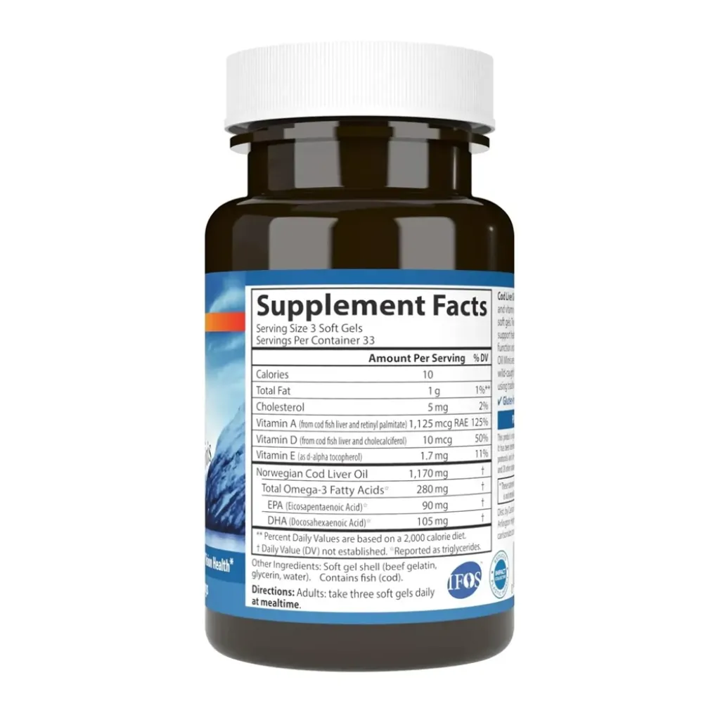 Норвежский рыбий жир Carlson Labs Cod Liver Oil, 100 мини-гелевых капсул Норвежский рыбий жир Carlson Labs Cod Liver Oil, 100 мини-гелевых капсул