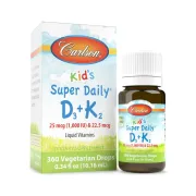 Вітамін D3+K2 Carlson Labs Kids Super Daily D3+K2, 360 крапель