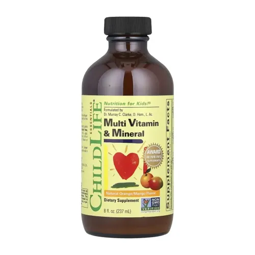 Мультивитамины с микроэлементами для детей ChildLife Essentials Multi Vitamin & Mineral, 237 мл - Фото№1