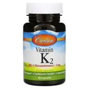 Вітамін К,Vitamin K2 MK-4 Carlson Laboratories, 60 капсул Вітамін К,Vitamin K2 MK-4 Carlson Laboratories, 60 капсул