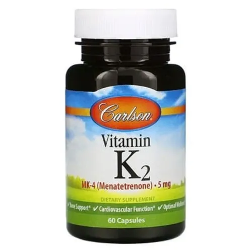Витамин К,Vitamin K2 MK-4 Carlson Laboratories, 60 капсул - Фото№1 Витамин К,Vitamin K2 MK-4 Carlson Laboratories, 60 капсул - Фото№1