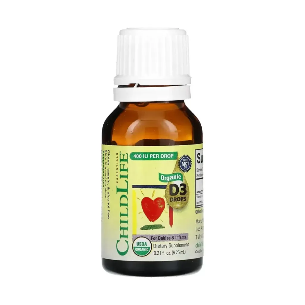 Витамин Д ChildLife Essentials Organic Vitamin D3 Drops, 6.25 мл