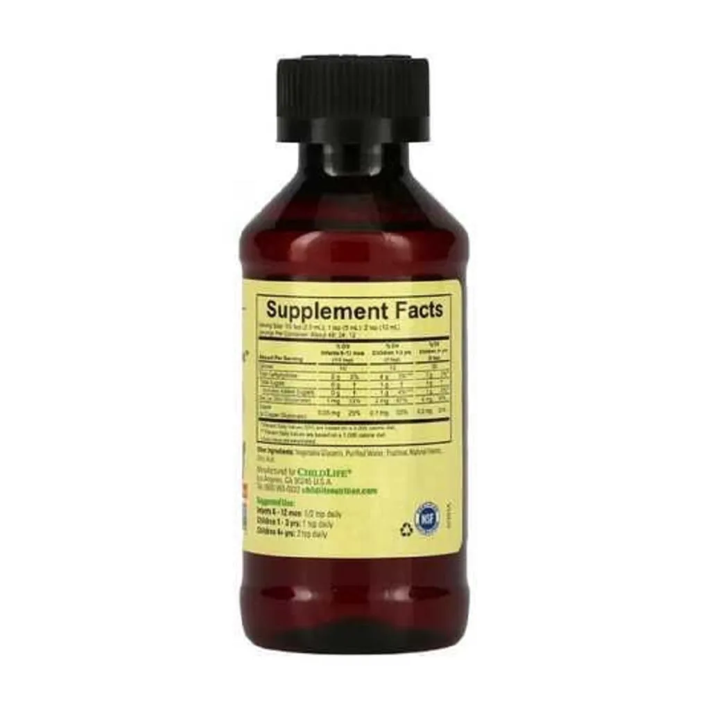 Диетическая добавка Zinc Plus Liquid ChildLife Essentials Natural Mango Strawberry, 118 мл Диетическая добавка Zinc Plus Liquid ChildLife Essentials Natural Mango Strawberry, 118 мл