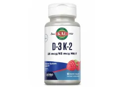 Вітамін D3+K2 KAL D3&K2 25mcg, 60 таблеток