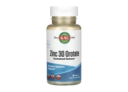 Дієтична добавка Цинк KAL Zinc 30 Orotate Sustained Release, 90 таблеток