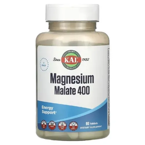 Магній Magnesium Malate 400mg KAL, 90 таблеток - Фото№1 Магній Magnesium Malate 400mg KAL, 90 таблеток - Фото№1