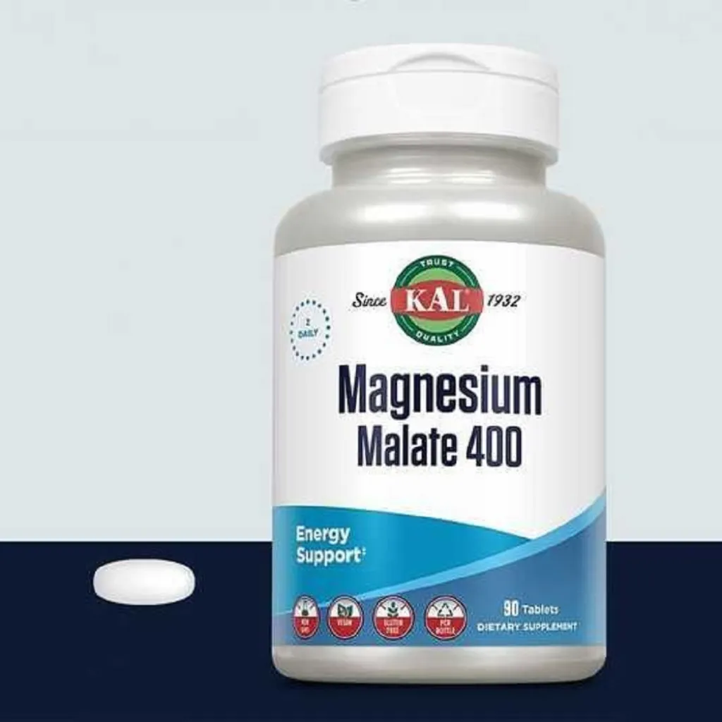 Магній Magnesium Malate 400mg KAL, 90 таблеток Магній Magnesium Malate 400mg KAL, 90 таблеток