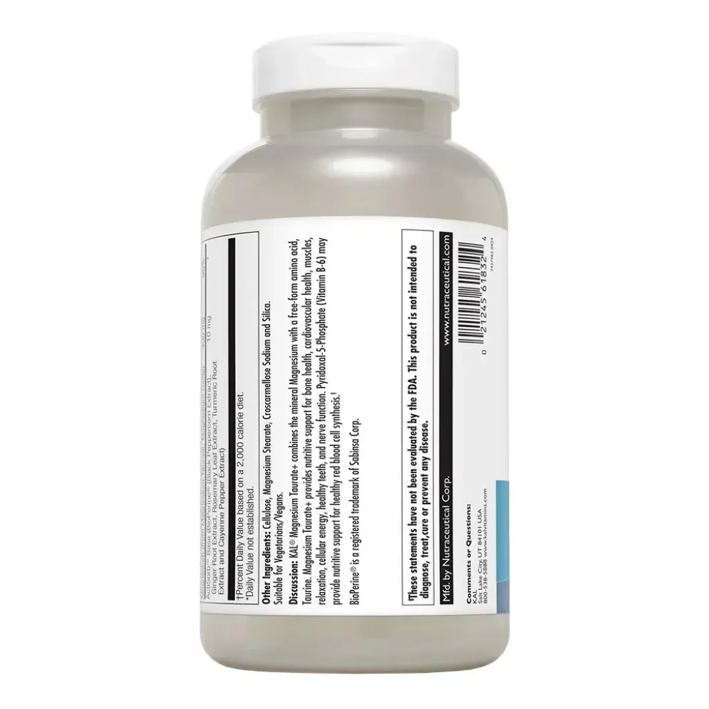 Магній Magnesium Taurate KAL, 90 таблеток Магній Magnesium Taurate KAL, 90 таблеток