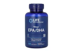 Рыбий жир с Омега-3 кислотами Life Extension Mega EPA/DHA, 120 капсул