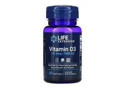 Витамин D3 Life Extension Vitamin D3 175 mcg (7000 IU), 60 капсул
