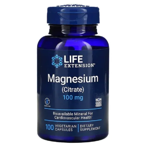 Магний Magnesium (Citrate) 100 mg Life Extension, 100 капсул - Фото№1 Магний Magnesium (Citrate) 100 mg Life Extension, 100 капсул - Фото№1