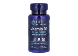 Диетическая добавка Йод Vit D3 with Sea-Iodine 125 mcg (5000 IU) Life Extension, 60 капсул