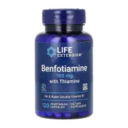 Вітамін В1 Life Extension Benfotiamine with Thiamine 100 mg, 120 капсул