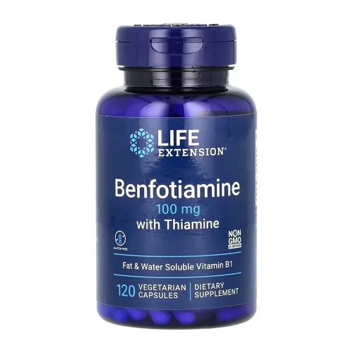 Витамин В1 Life Extension Benfotiamine with Thiamine 100 mg, 120 капсул - Фото№1 Витамин В1 Life Extension Benfotiamine with Thiamine 100 mg, 120 капсул - Фото№1