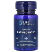Адаптогени Optimized Ashwagandha Life Extension, 60 капсул