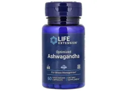Адаптогены Optimized Ashwagandha Life Extension, 60 капсул