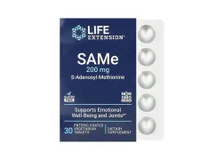 Аминокислота Life Extension SAMe 200mg, 30 таблетки