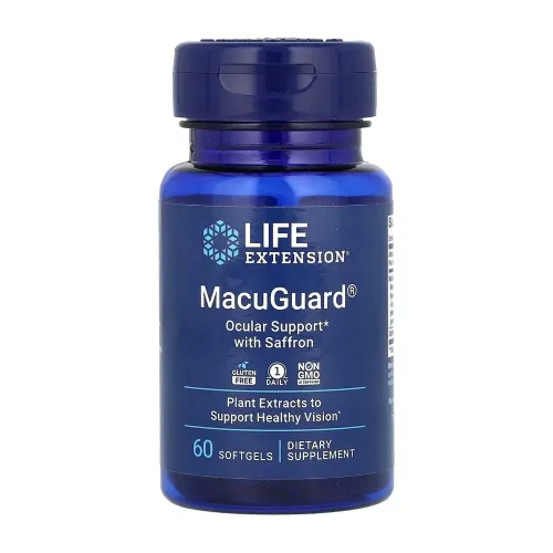 Антиоксидант Life Extension MacuGuard Ocular Support with Saffron, 60 капсул - Фото№1
