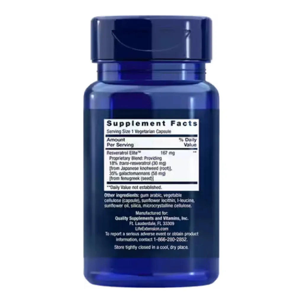 Антиоксидант Life Extension Resveratrol 100 mg, 30 капсул Антиоксидант Life Extension Resveratrol 100 mg, 30 капсул
