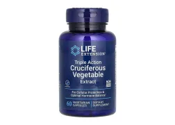 Антиоксидант Life Extension Triple Action Cruciferous Vegetable Extract, 60 капсул