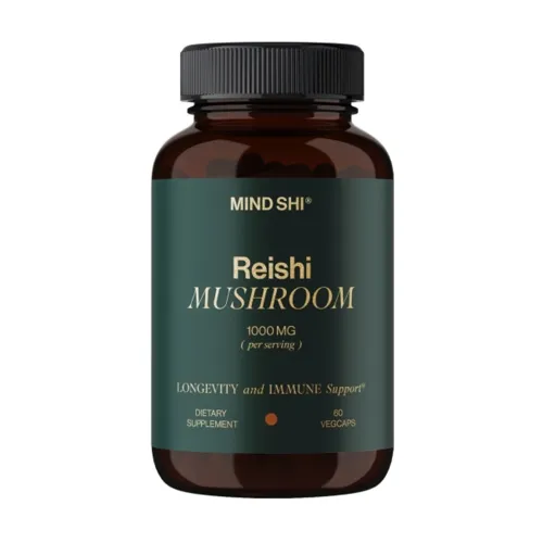Адаптогени Reishi Mushroom 1000 mg Mind Shi, 60 капсул - Фото№1 Адаптогени Reishi Mushroom 1000 mg Mind Shi, 60 капсул - Фото№1