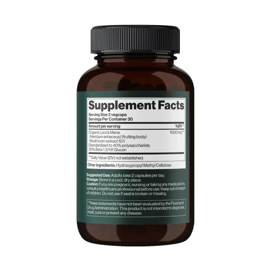 Суперфуды Mind Shi Lion's Mane Mushroom 1000 mg, 60 капсул Суперфуды Mind Shi Lion's Mane Mushroom 1000 mg, 60 капсул