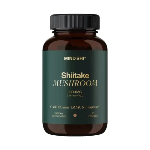 Суперфуди Mind Shi Shiitake Mushroom 1000 mg, 60 капсул - Фото№1