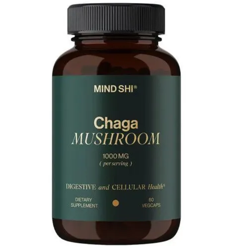 Антиоксидант Chaga Mushroom 1000 mg Mind Shi, 60 капсул - Фото№1 Антиоксидант Chaga Mushroom 1000 mg Mind Shi, 60 капсул - Фото№1