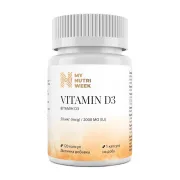 Вітамін D3, Vitamin D3, My Nutri Week, 50 мкг (2000 МО), 120 капсул Вітамін D3, Vitamin D3, My Nutri Week, 50 мкг (2000 МО), 120 капсул