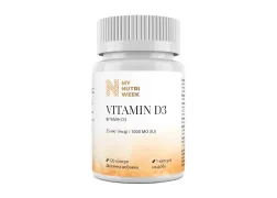 Витамин D3, Vitamin D3, My Nutri Week, 25 мкг (1000 МЕ), 120 капсул Витамин D3, Vitamin D3, My Nutri Week, 25 мкг (1000 МЕ), 120 капсул