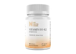 Витамин D3+K2, Vitamin D3+K2, My Nutri Week, 1000 МЕ/50 мкг Витамин D3+K2, Vitamin D3+K2, My Nutri Week, 1000 МЕ/50 мкг