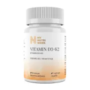Вітамін D3+K2, Vitamin D3+K2, My Nutri Week, 5000 МО/50 мкг Вітамін D3+K2, Vitamin D3+K2, My Nutri Week, 5000 МО/50 мкг