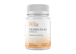Витамин D3+K2, Vitamin D3+K2, My Nutri Week, 5000 МЕ/50 мкг Витамин D3+K2, Vitamin D3+K2, My Nutri Week, 5000 МЕ/50 мкг