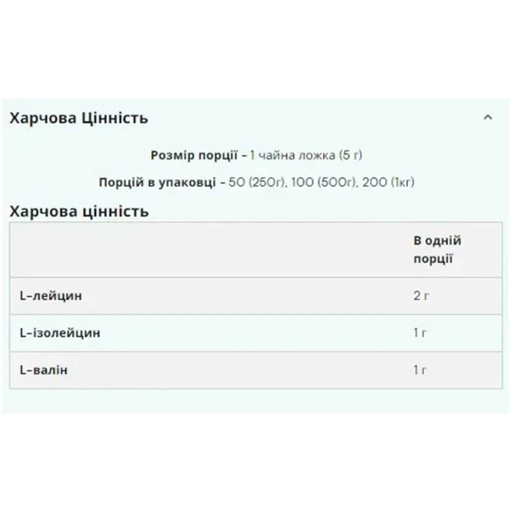 Диетическая добавка BCAA 2-1-1 Essential Myprotein, 500 г